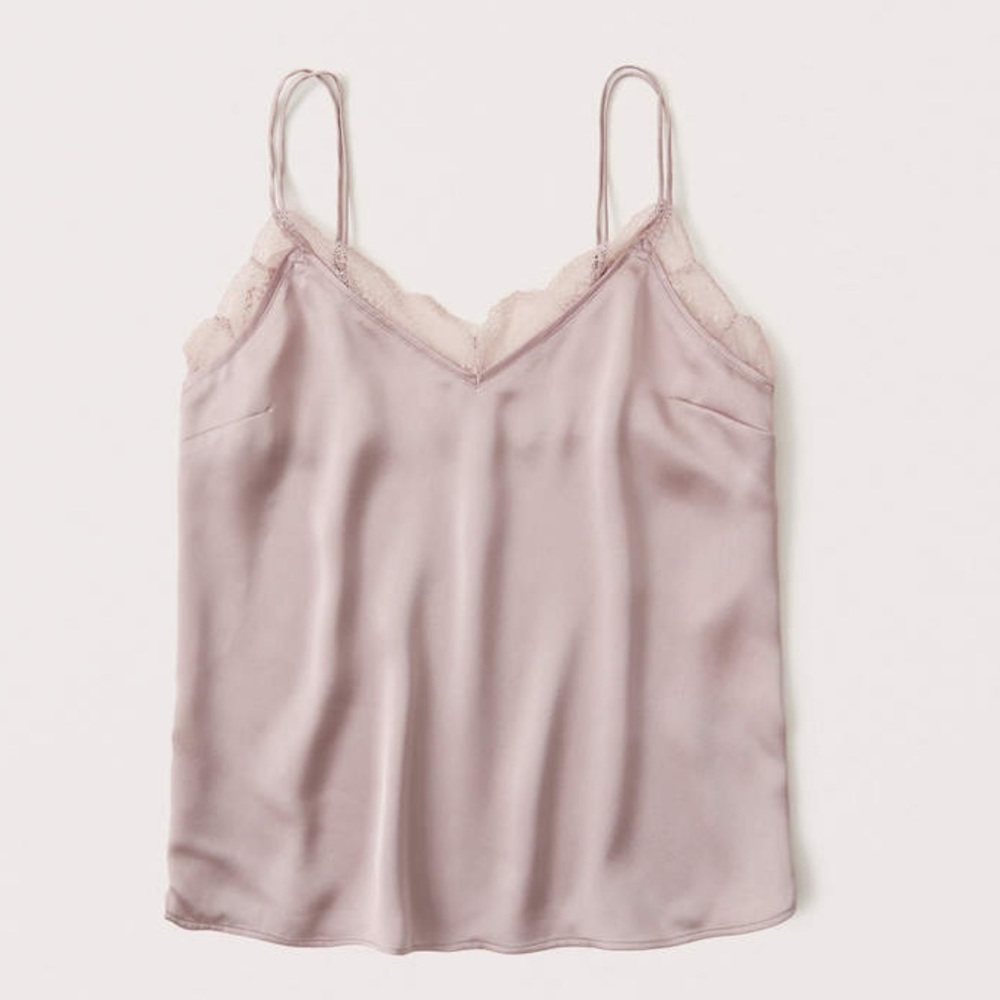 Satin double strap top